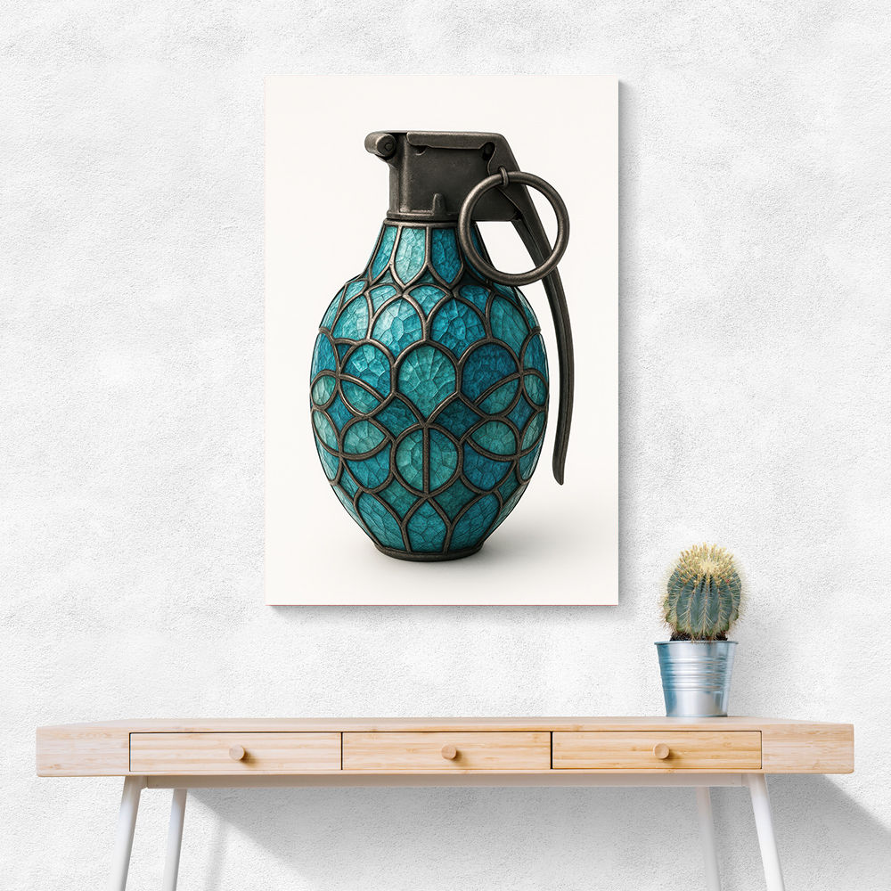 Tiffany Style Grenade 1 Wall Art Tiffany Style Grenade 1 Wall Art
