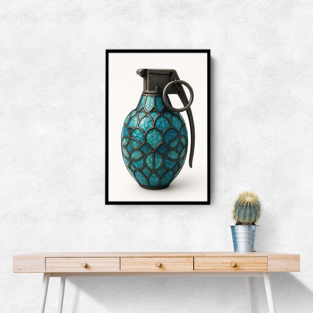 Tiffany Style Grenade 1 Wall Art Tiffany Style Grenade 1 Wall Art