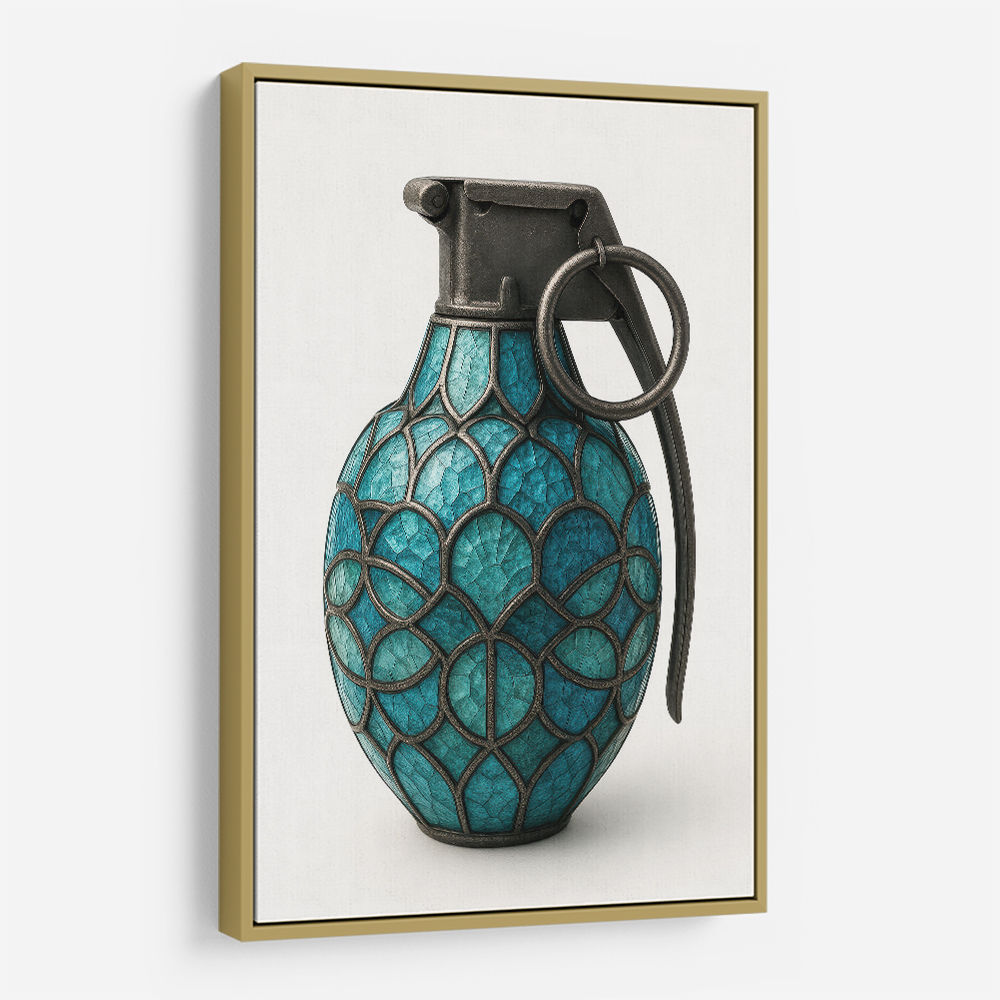 Tiffany Style Grenade 1 Wall Art Tiffany Style Grenade 1 Wall Art