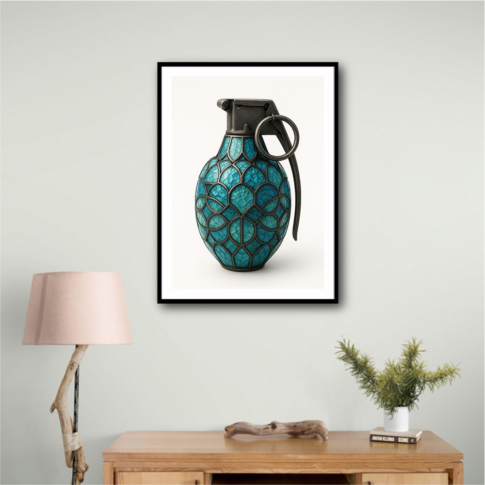 Tiffany Style Grenade 1 Wall Art Tiffany Style Grenade 1 Wall Art