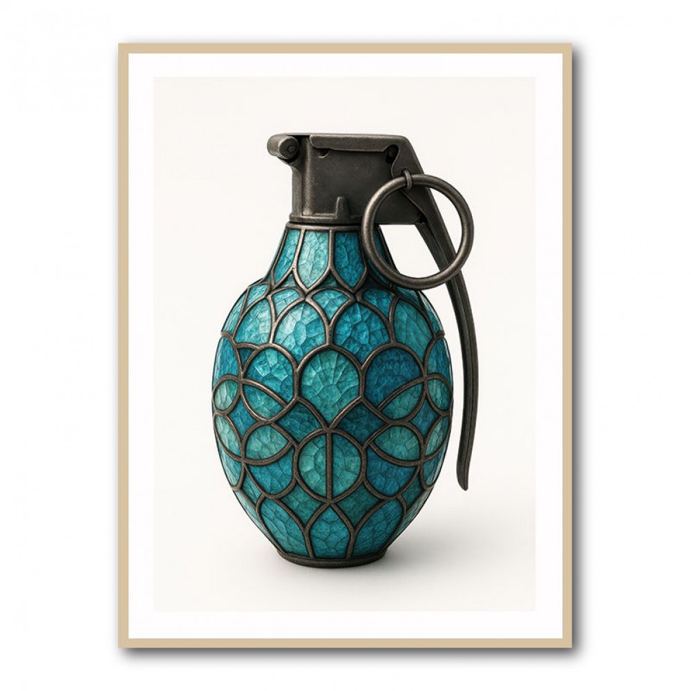 Tiffany Style Grenade 1 Wall Art Tiffany Style Grenade 1 Wall Art