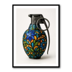 Tiffany Style Grenade 2 Wall Art                 