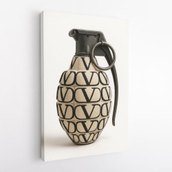 Valentino Style Hand Grenade Wall Art            