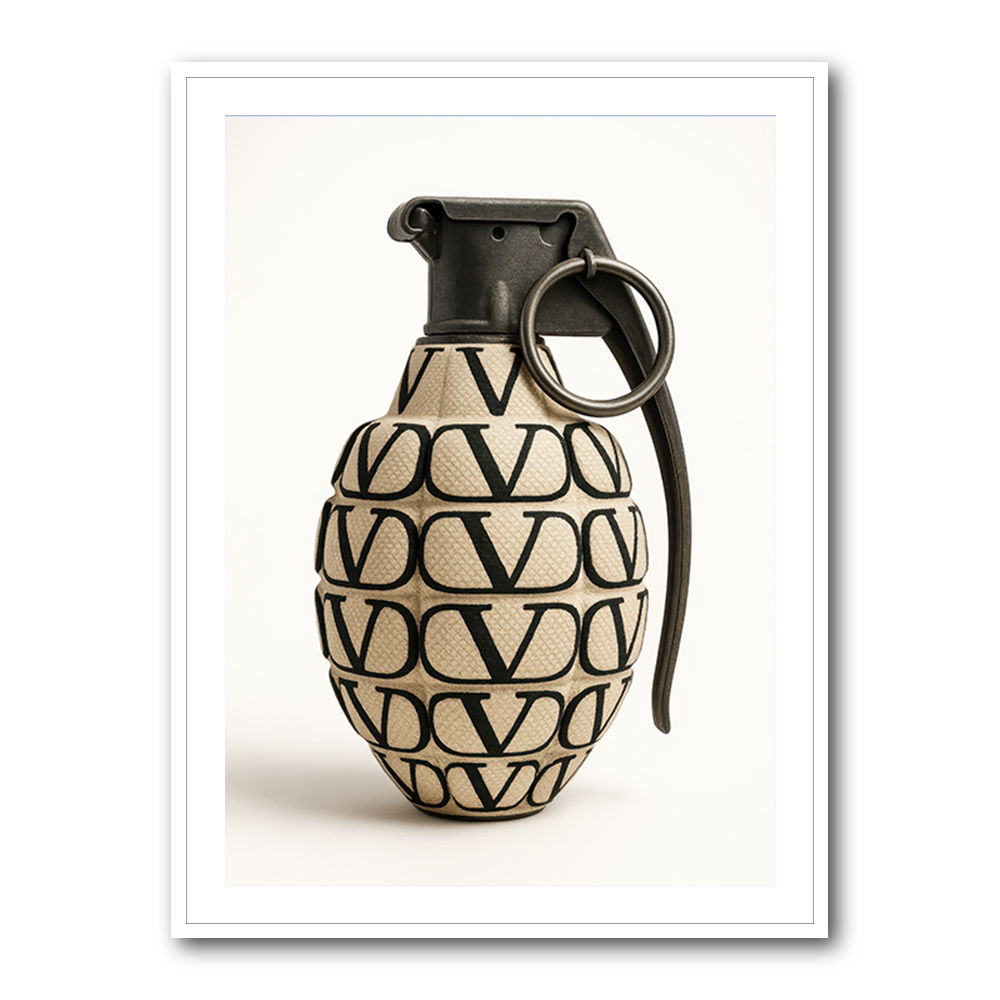 Valentino Style Hand Grenade Wall Art Valentino Style Hand Grenade Wall Art