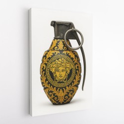 Versace Fashion Inspired Grenade Wall Art        
