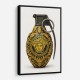 Versace Fashion Inspired Grenade Wall Art Versace Fashion Inspired Grenade Wall Art