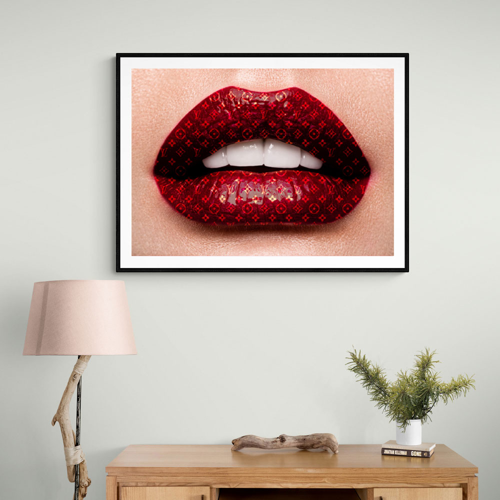 Louis Vuitton Fashion Pop Art Lips - Dark