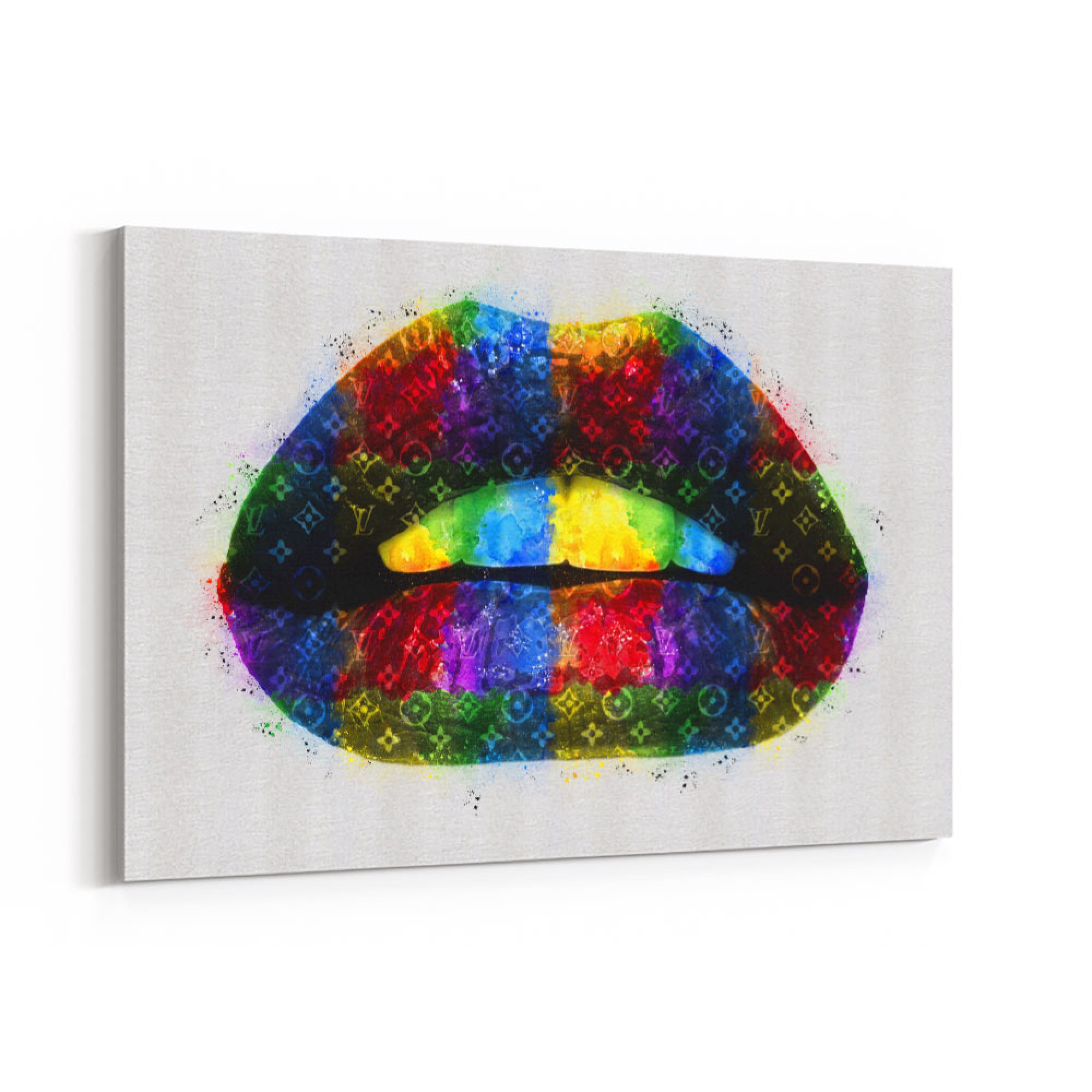 LV Colour Lips Wall Art