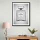 Chanel No 5 Perfume Bottle Black and White