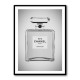 Chanel No 5 Perfume Bottle Black and White