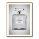 Chanel No 5 Perfume Bottle Black and White