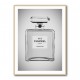 Chanel No 5 Perfume Bottle Black and White