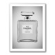 Chanel No 5 Perfume Bottle Black and White