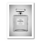 Chanel No 5 Perfume Bottle Black and White