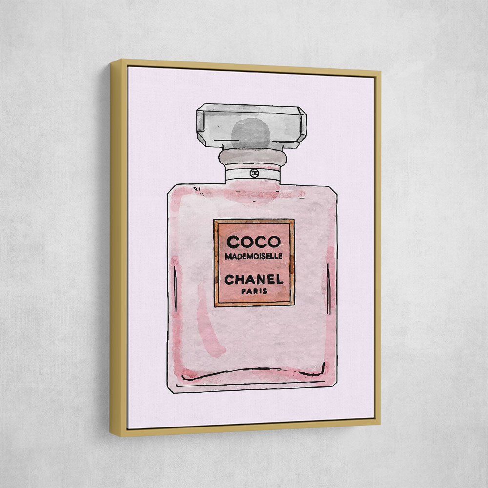 Chanel Coco Perfume Pink Wall Art