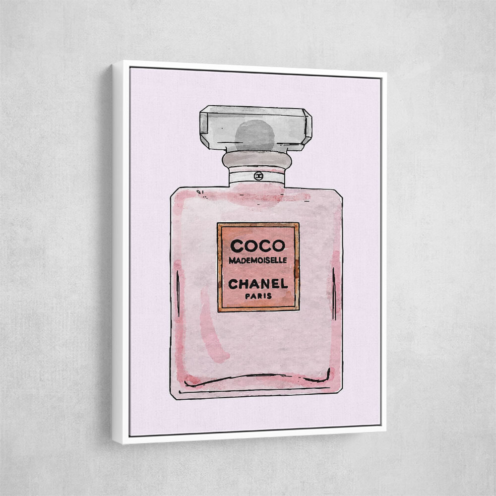 Chanel Coco Perfume Pink Wall Art