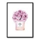 Chanel Pink Flower Perfume Bottle