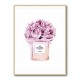 Chanel Pink Flower Perfume Bottle