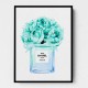 Chanel Blue Flower Perfume Bottle