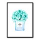 Chanel Blue Flower Perfume Bottle