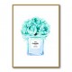 Chanel Blue Flower Perfume Bottle