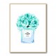 Chanel Blue Flower Perfume Bottle