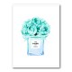 Chanel Blue Flower Perfume Bottle