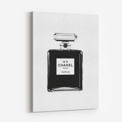 Chanel No 5 Black Perfume Bottle