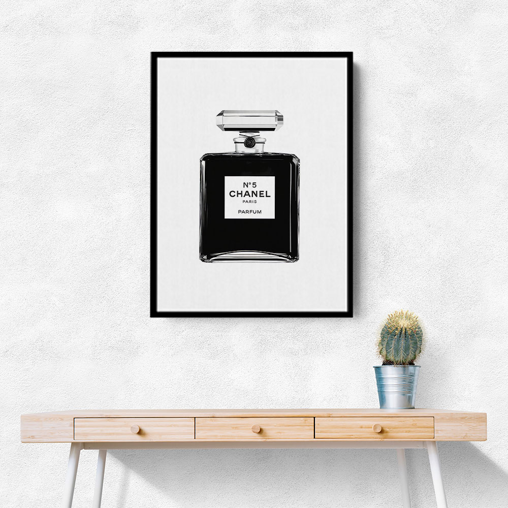 Chanel No 5 Black Perfume Bottle