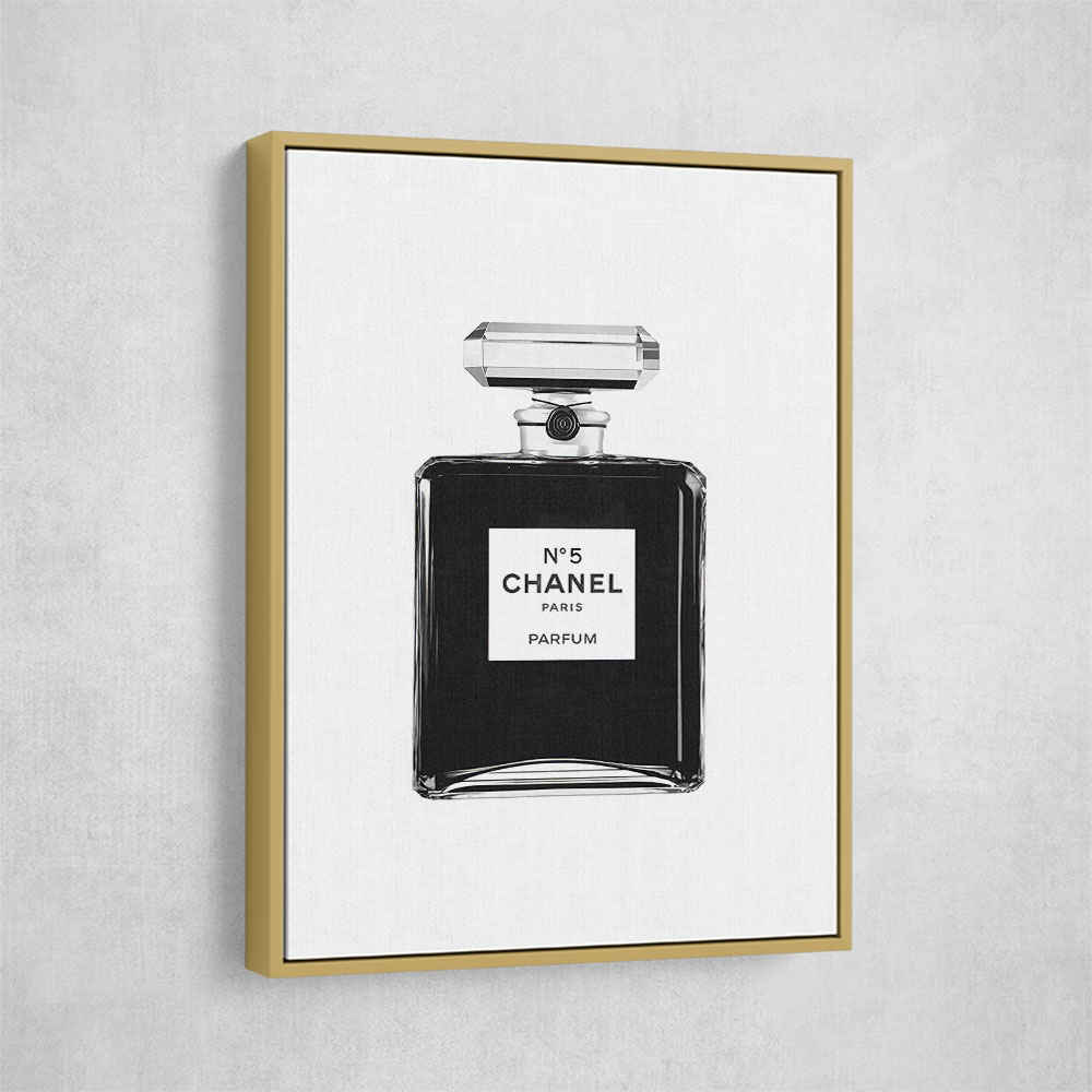 Chanel No 5 Black Perfume Bottle