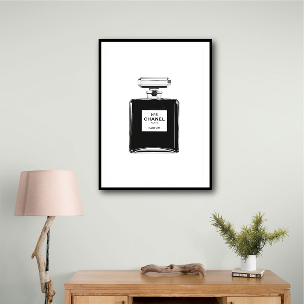 Chanel No 5 Black Perfume Bottle