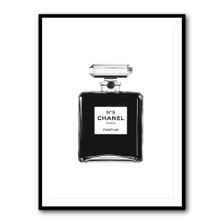 Chanel No 5 Black Perfume Bottle