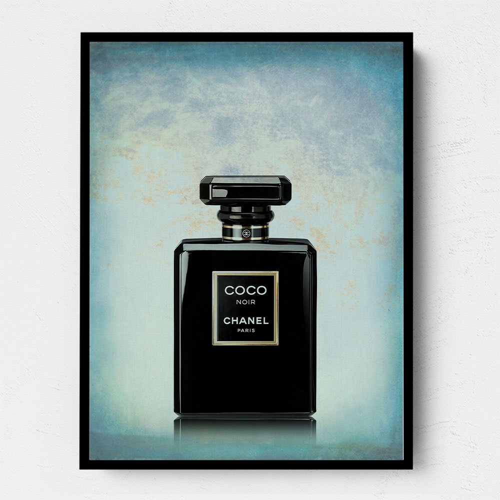 Coco Chanel Noir on Blue