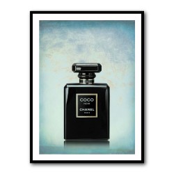 Coco Chanel Noir on Blue