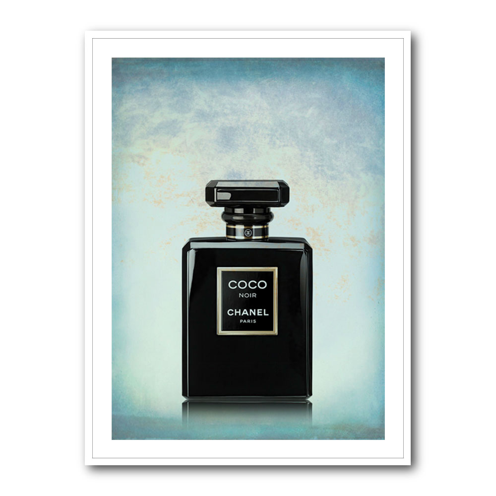 Coco Chanel Noir on Blue