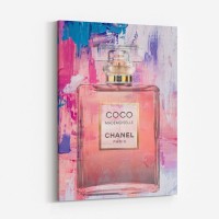 Chanel Perfume Bottle Isolated on Red & Blue Background. Bottle with Coco  Chanel Perfume Product. Editorial Image - Image of abstract, fragrance:  182869665