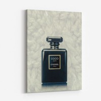 Coco Chanel Noir Perfume Bottle Wall Art