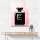 Chanel Coco Noir Perfume Bottle On Pink