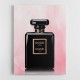 Chanel Coco Noir Perfume Bottle On Pink