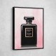 Chanel Coco Noir Perfume Bottle On Pink