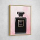 Chanel Coco Noir Perfume Bottle On Pink