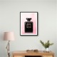 Chanel Coco Noir Perfume Bottle On Pink