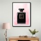 Chanel Coco Noir Perfume Bottle On Pink