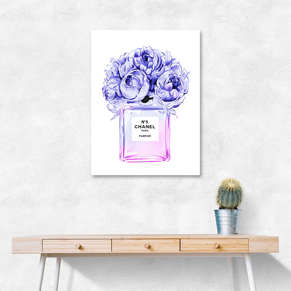 Chanel Violet Flower Perfume Bottle Chanel Violet Flower Perfume Bottle