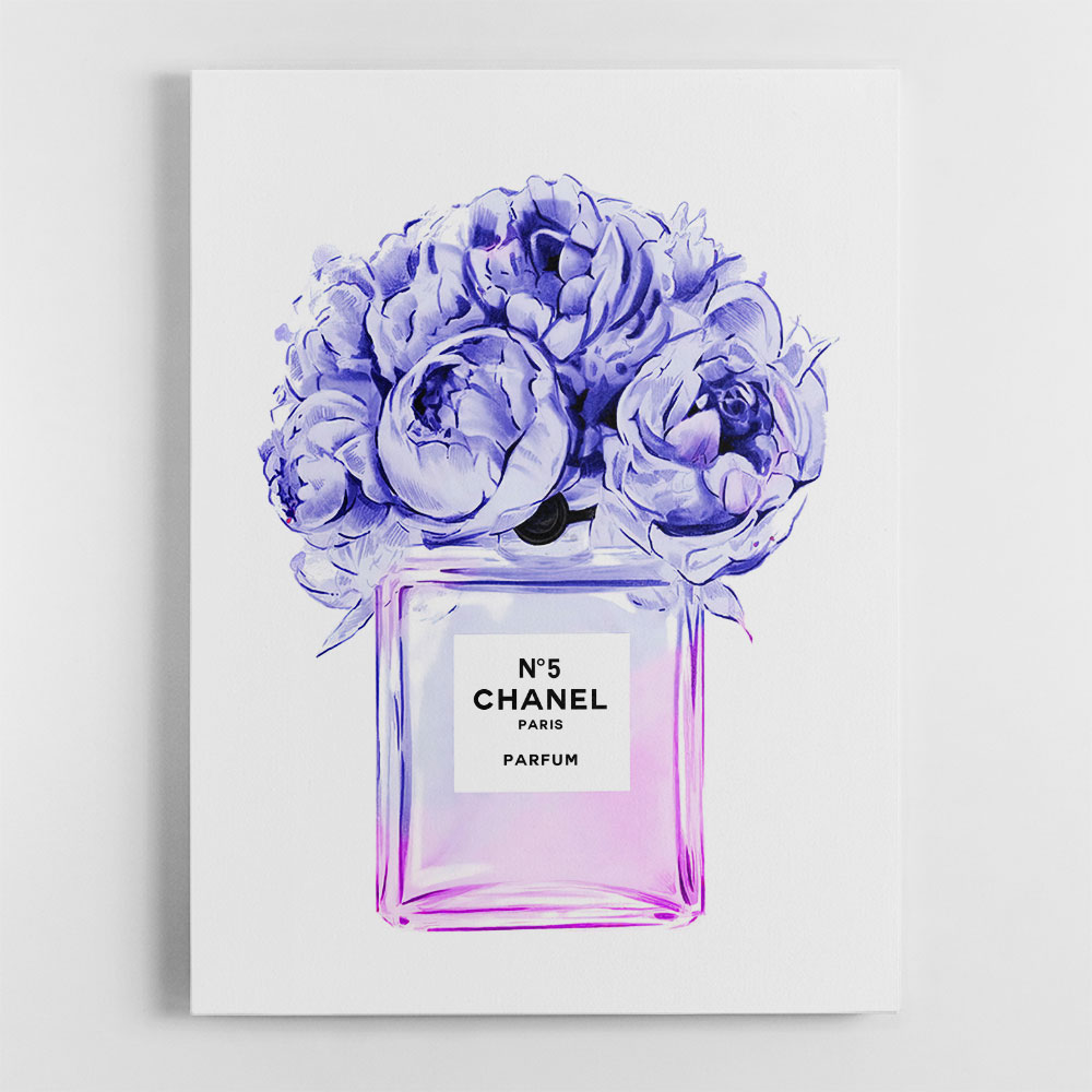 Chanel Violet Flower Perfume Bottle Chanel Violet Flower Perfume Bottle
