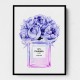 Chanel Violet Flower Perfume Bottle