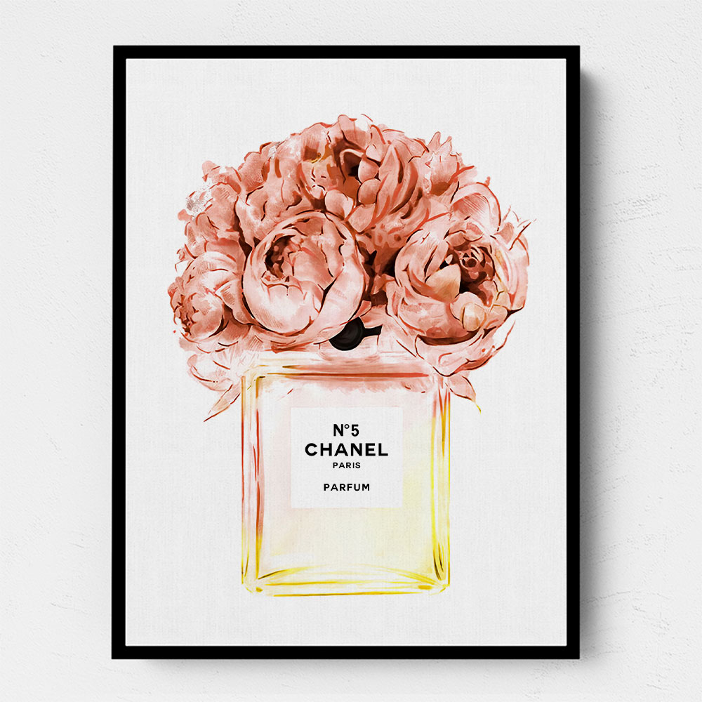 Chanel Orange Flower Perfume Bottle