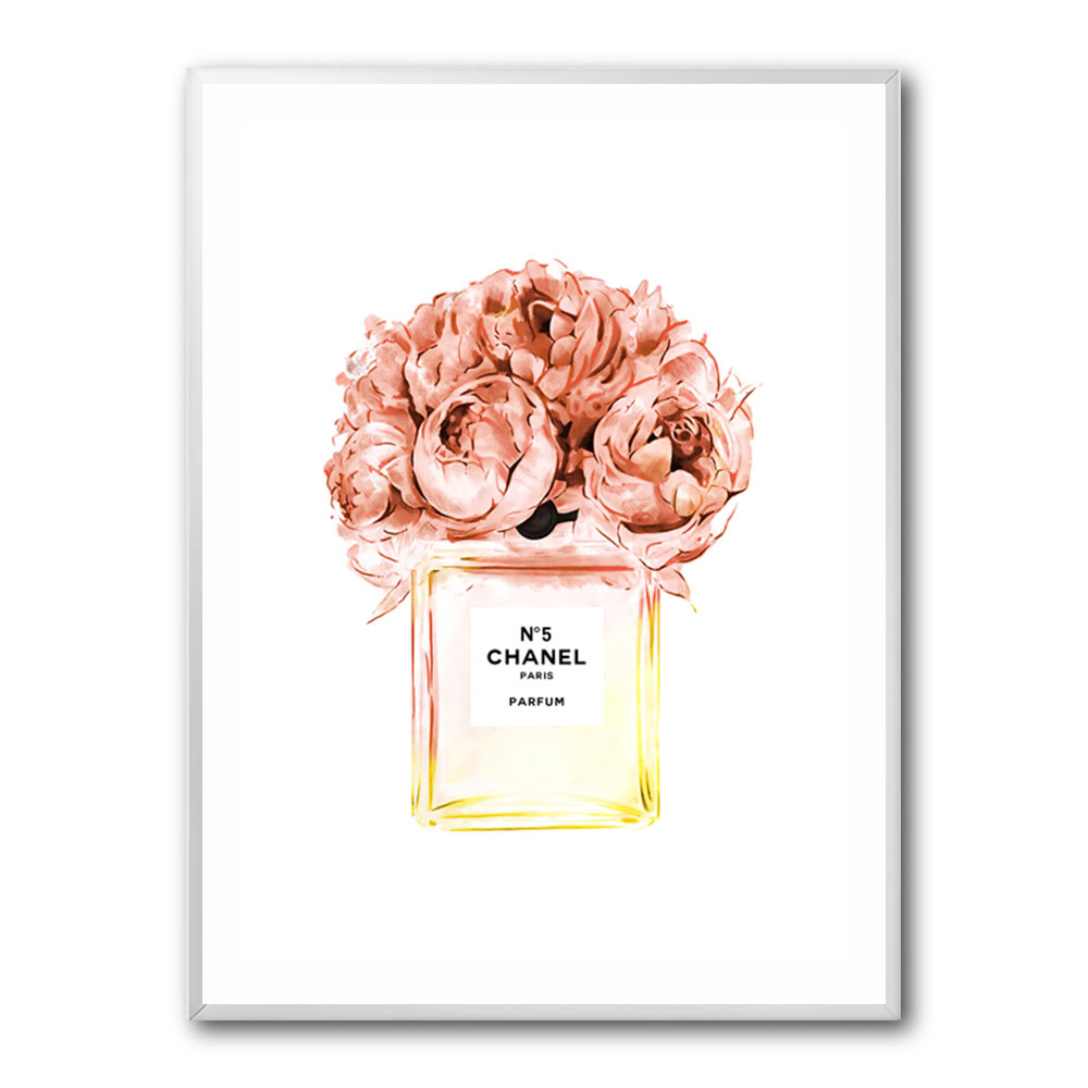 Chanel Orange Flower Perfume Bottle