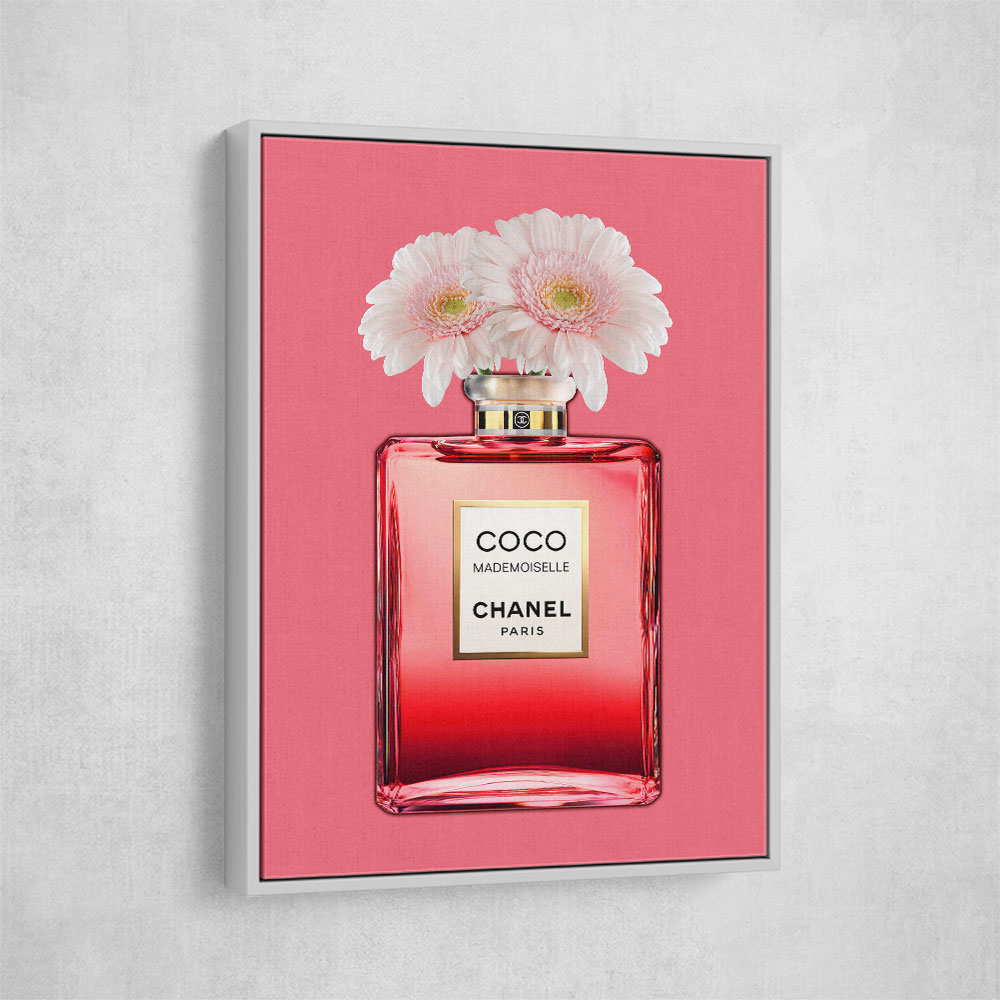 Red Coco Chanel With Flowers