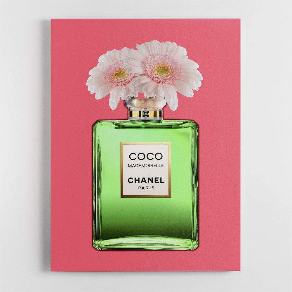 Green Coco Chanel With Flowers